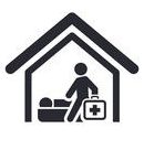 Icon of Doctor doing home visit